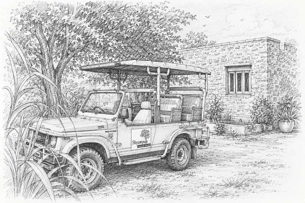 Private transfer to Shyampura in the Shyampura Gypsy